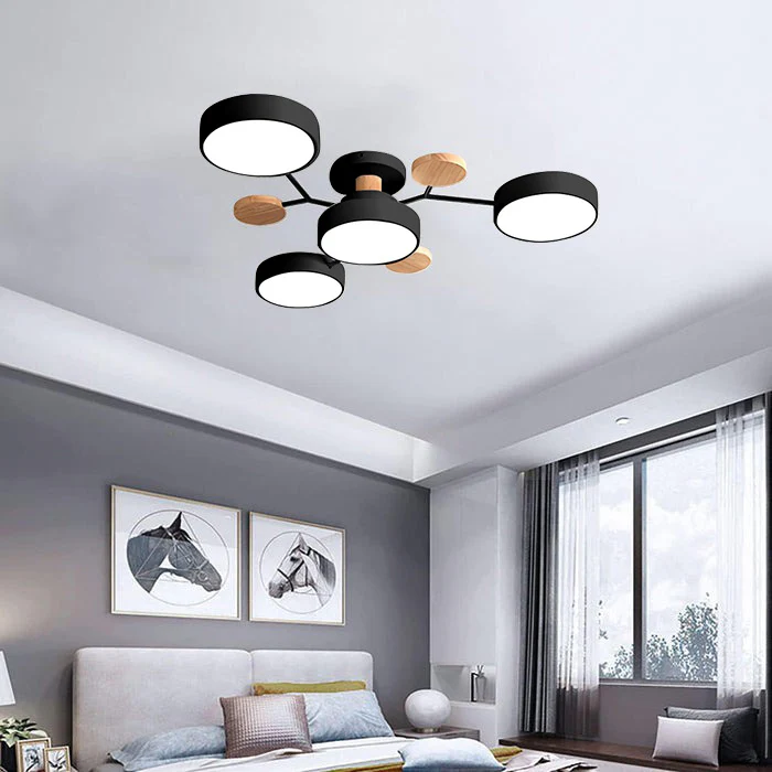 Flush Mount Ceiling Light with Modern LED Semi Design and Branching Arms - Image 28