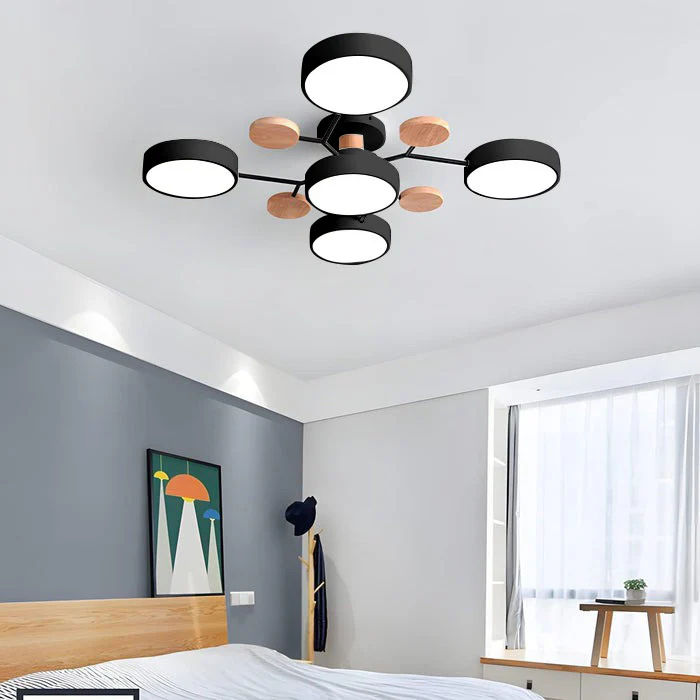 Flush Mount Ceiling Light with Modern LED Semi Design and Branching Arms - Image 33