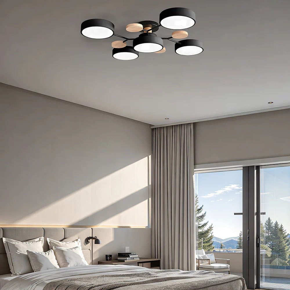 Flush Mount Ceiling Light with Modern LED Semi Design and Branching Arms - Image 35