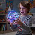 Flying Orb Toy with LED Lights USB Charging and Hand-Controlled Mesh Cage - Image 1