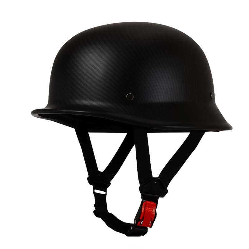 German Motorcycle Helmet Half Shell Open Face Dot Certified Lightweight with Quick Release Buckle - Image 3