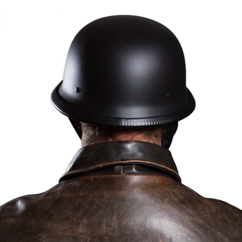 German Motorcycle Helmet Half Shell Open Face Dot Certified Lightweight with Quick Release Buckle - Image 8