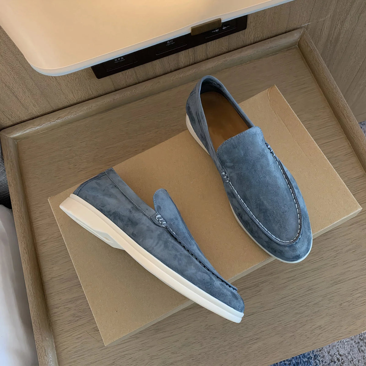 Giuseppe | Mocassini Uomo Slip-On Azzurro