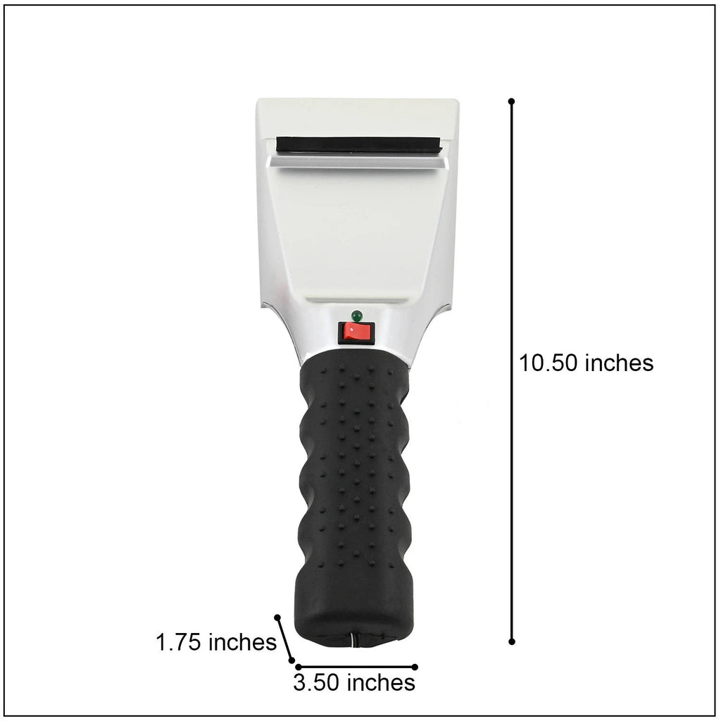 Heated Car Ice Scraper with 12v Power Plug and LED Light for Windshield - Image 8