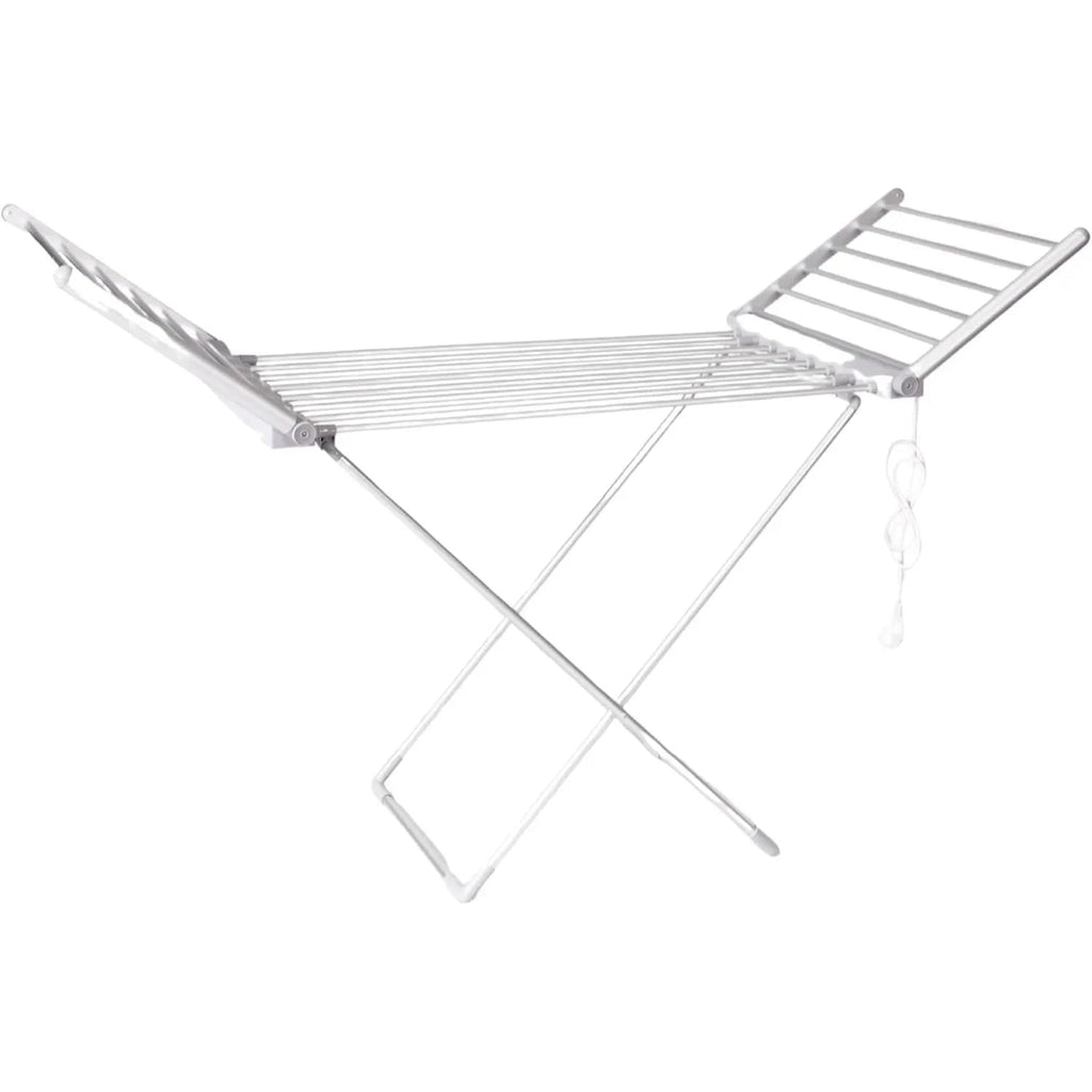 Heated Clothes Drying Rack with Foldable Wings and Aluminum Bars for Fast Indoor - Image 5