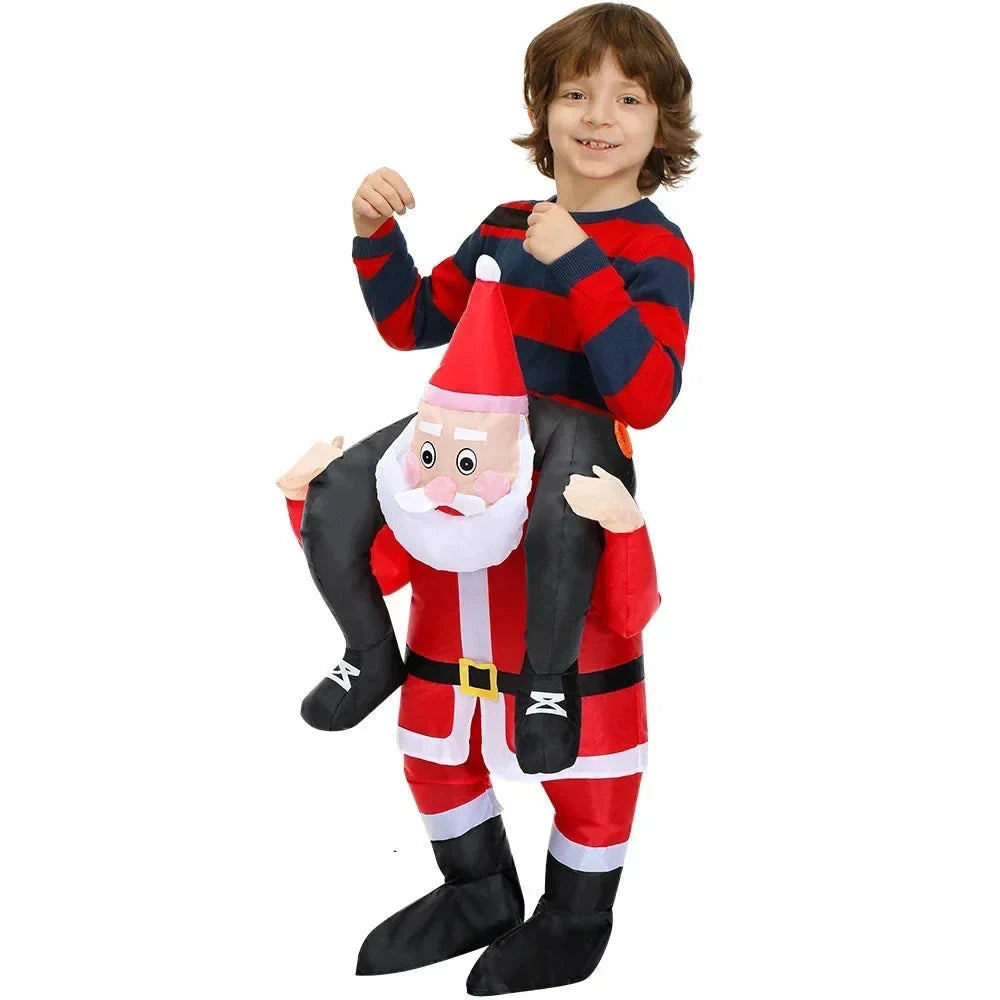 Inflatable Christmas Costume with Character Design and Full-Body Coverage for Holiday Events - Image 7