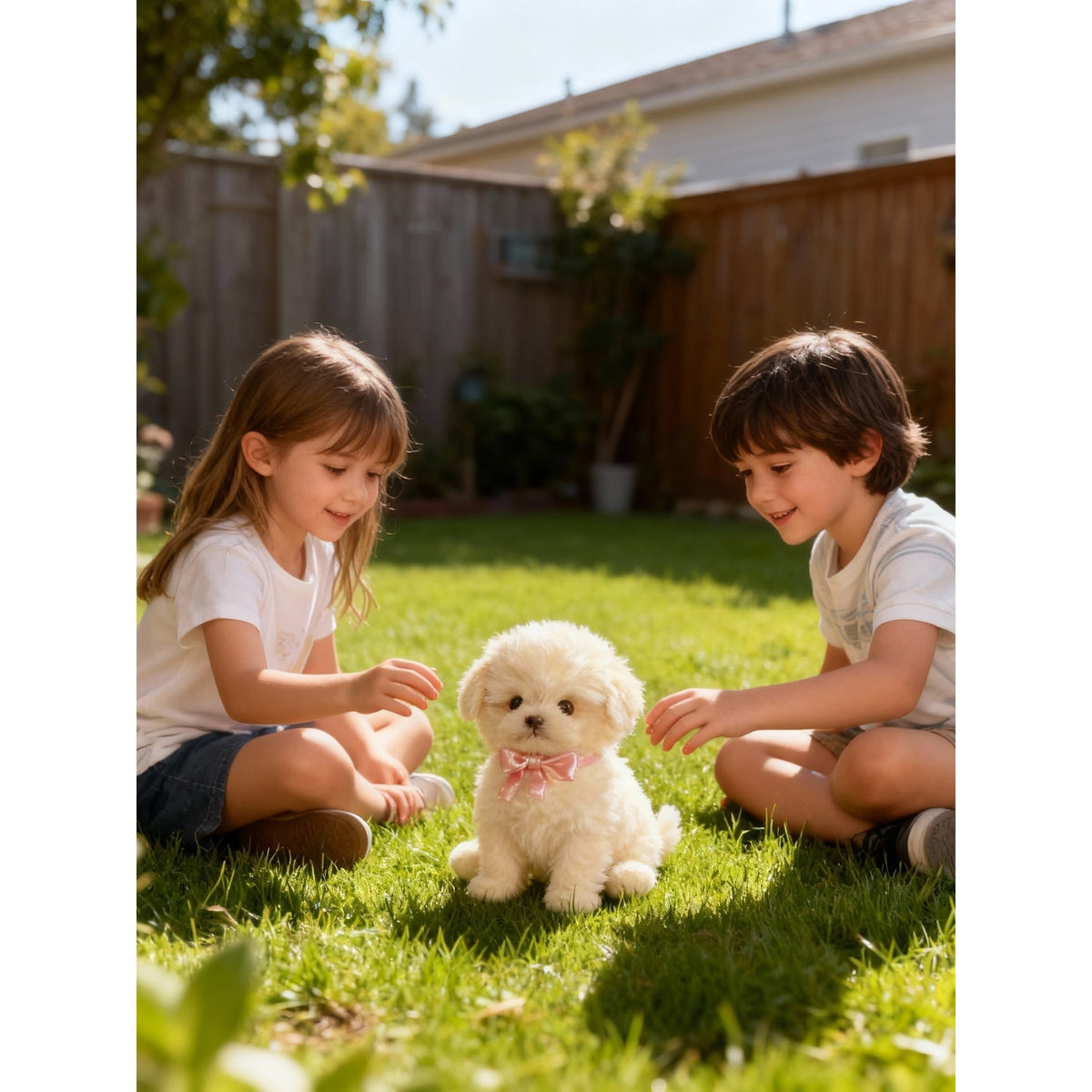 Interactive Toy Dog with Sounds Movement and Plush Sitting Pose - Image 7