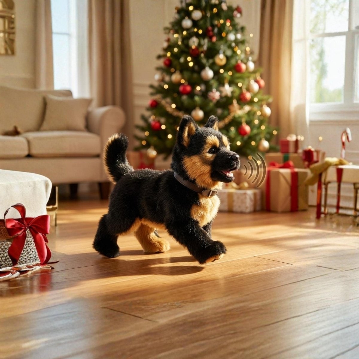 Interactive Toy Dog with Walking Barking and Wagging Electronic Robot Puppy - Image 4