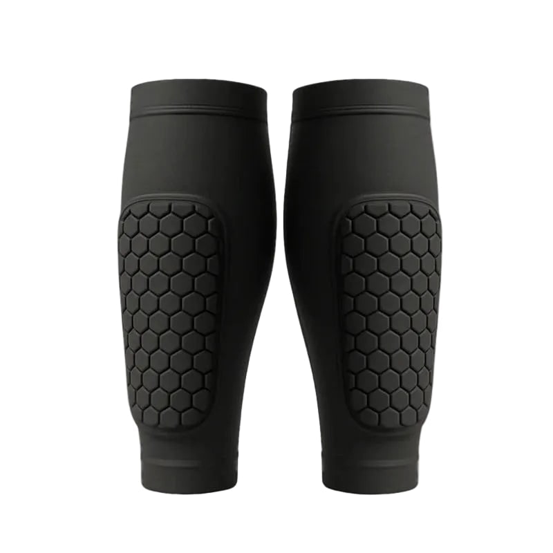 Kids' Compression Calf Sleeves with Padded Foam Protection and Honeycomb Design for Soccer - Image 1