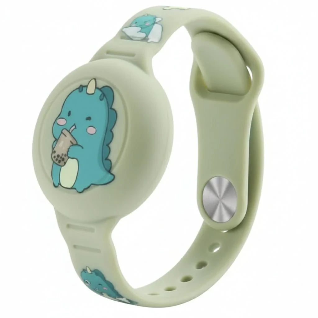 Kids' Silicone Airtag Wristband with Adjustable Strap and Cartoon Graphics - Image 7