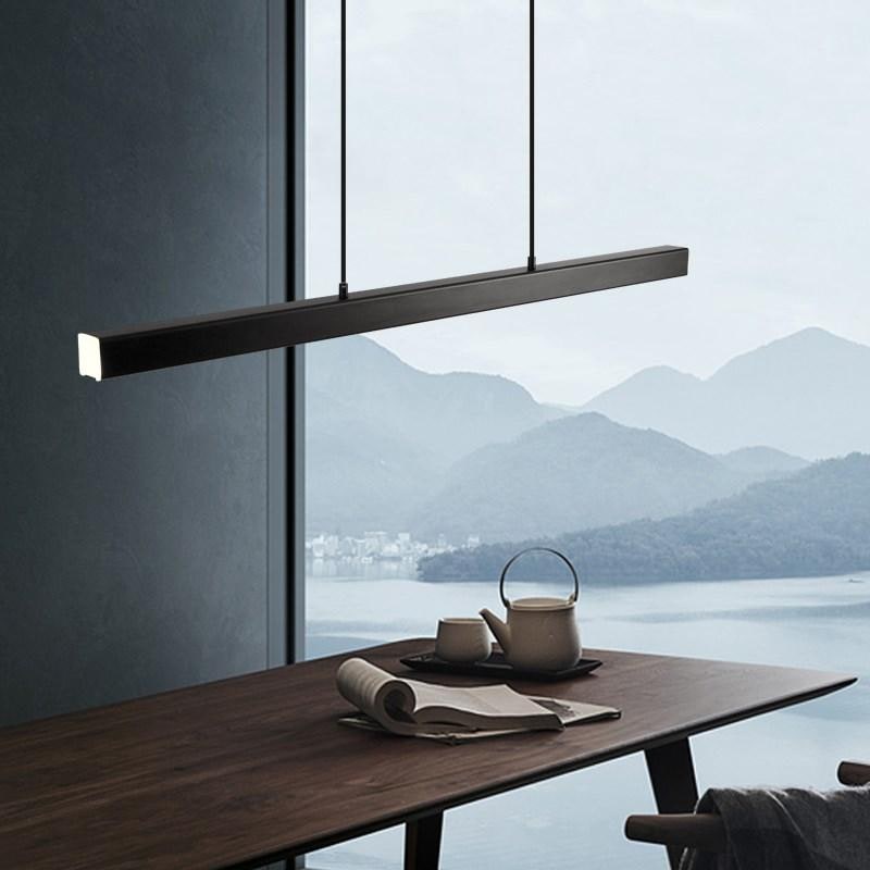 Linear Pendant Light with Adjustable Suspension and Integrated LED - Image 7