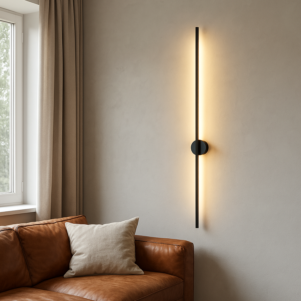Linear Wall Sconce with Backlit Indirect LED Illumination and Contemporary Design - Image 1