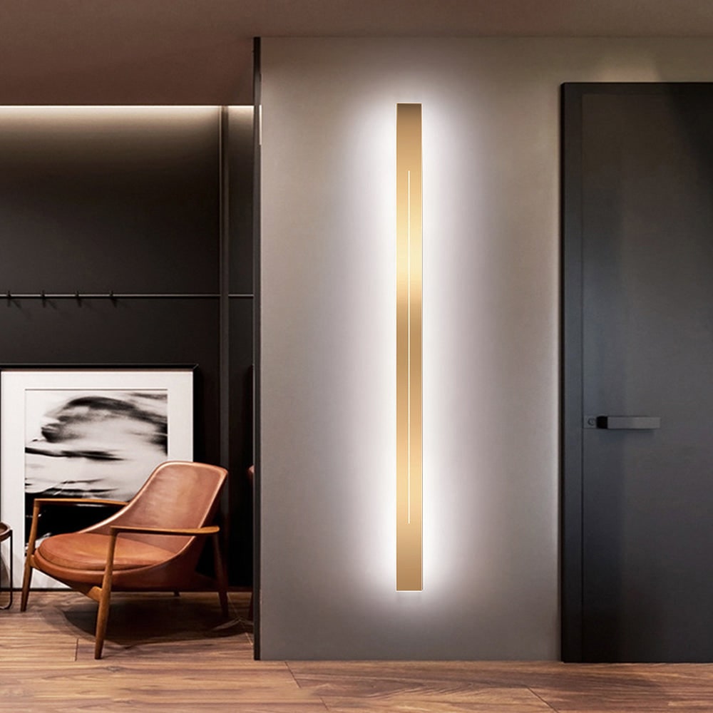 Linear Wall Sconce with Modern LED Backlit Design and Minimalist Slim Profile - Image 20