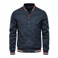 Men's Bomber Jacket with Ribbed Collar and Zip Closure - Image 2
