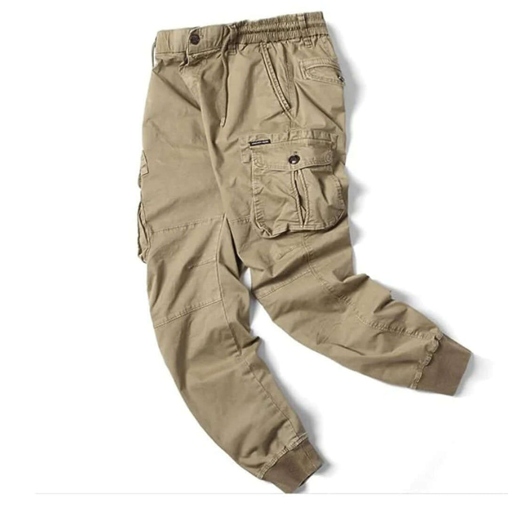 Men's Cargo Jogger Pants with Drawstring and Pockets - Image 2