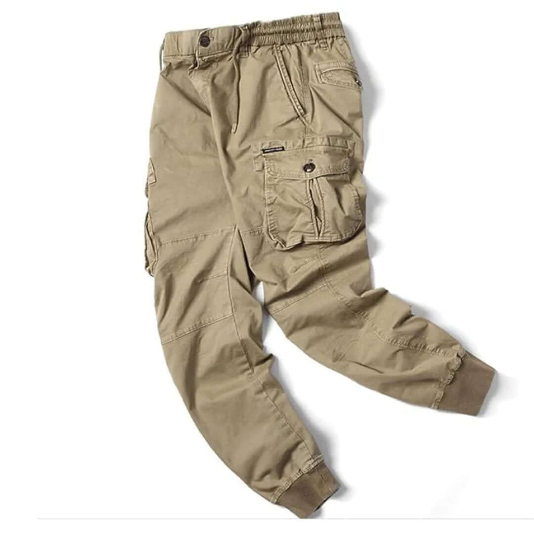 Men's Cargo Jogger Pants with Drawstring and Pockets - Image 2