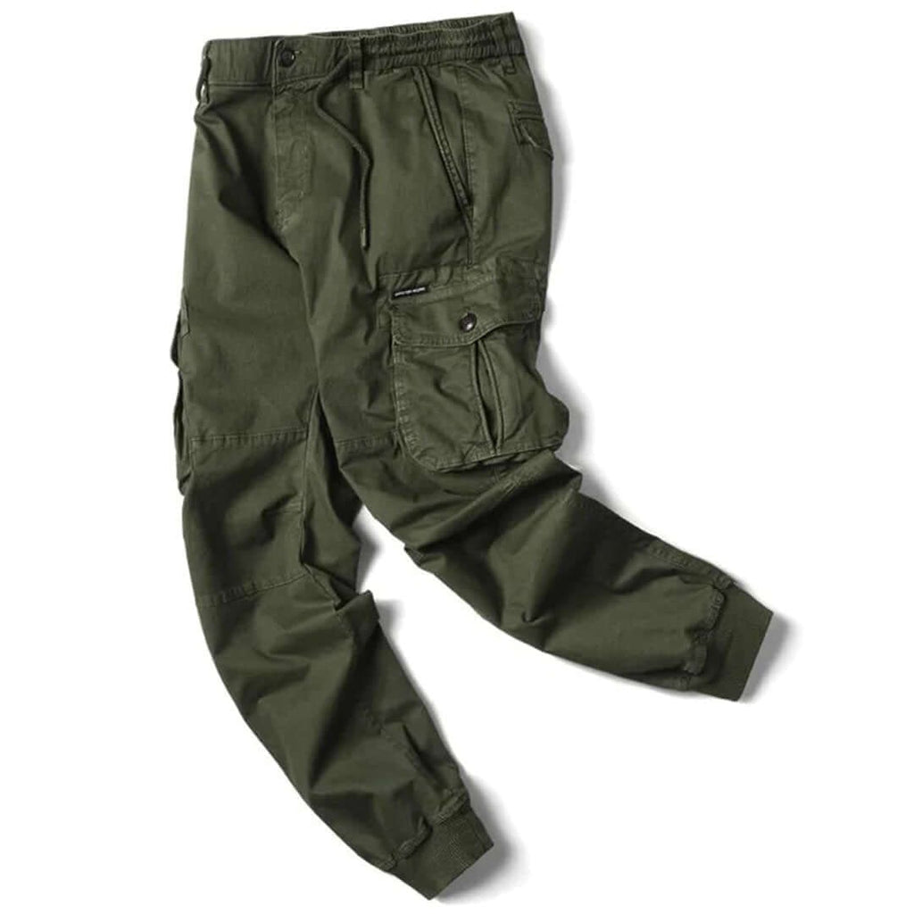 Men's Cargo Jogger Pants with Drawstring and Pockets - Image 9