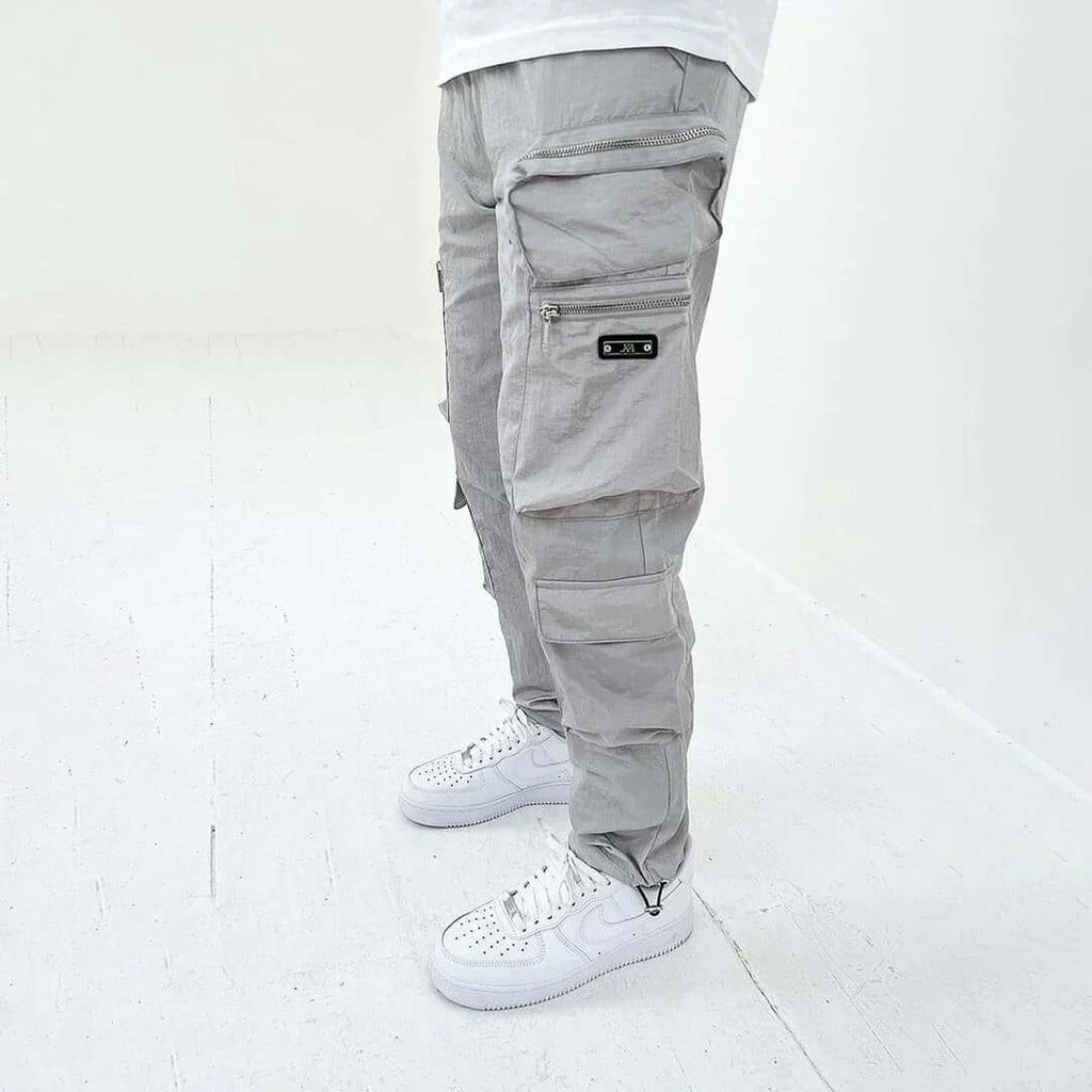 Men's Cargo Utility Pants Tapered with Multiple Zipper Pockets - Image 4
