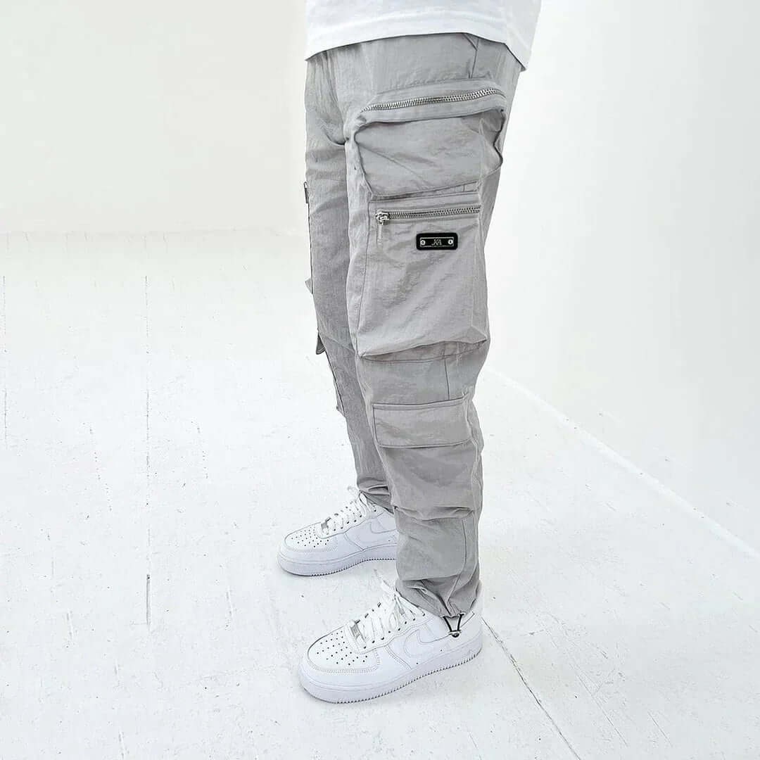 Men's Cargo Utility Pants Tapered with Multiple Zipper Pockets - Image 4