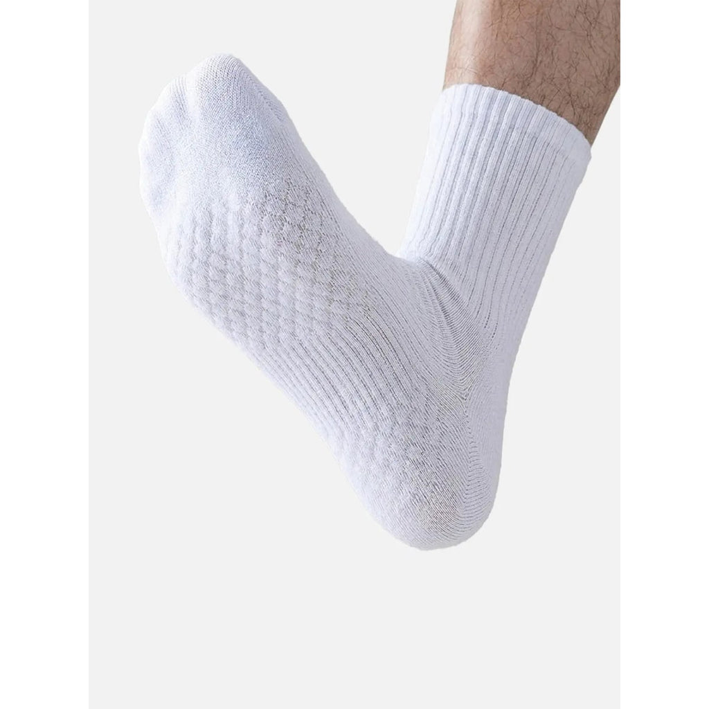 Men's Crew Athletic Socks Cotton Blend with Cushioned Sole and Arch Support - Image 3