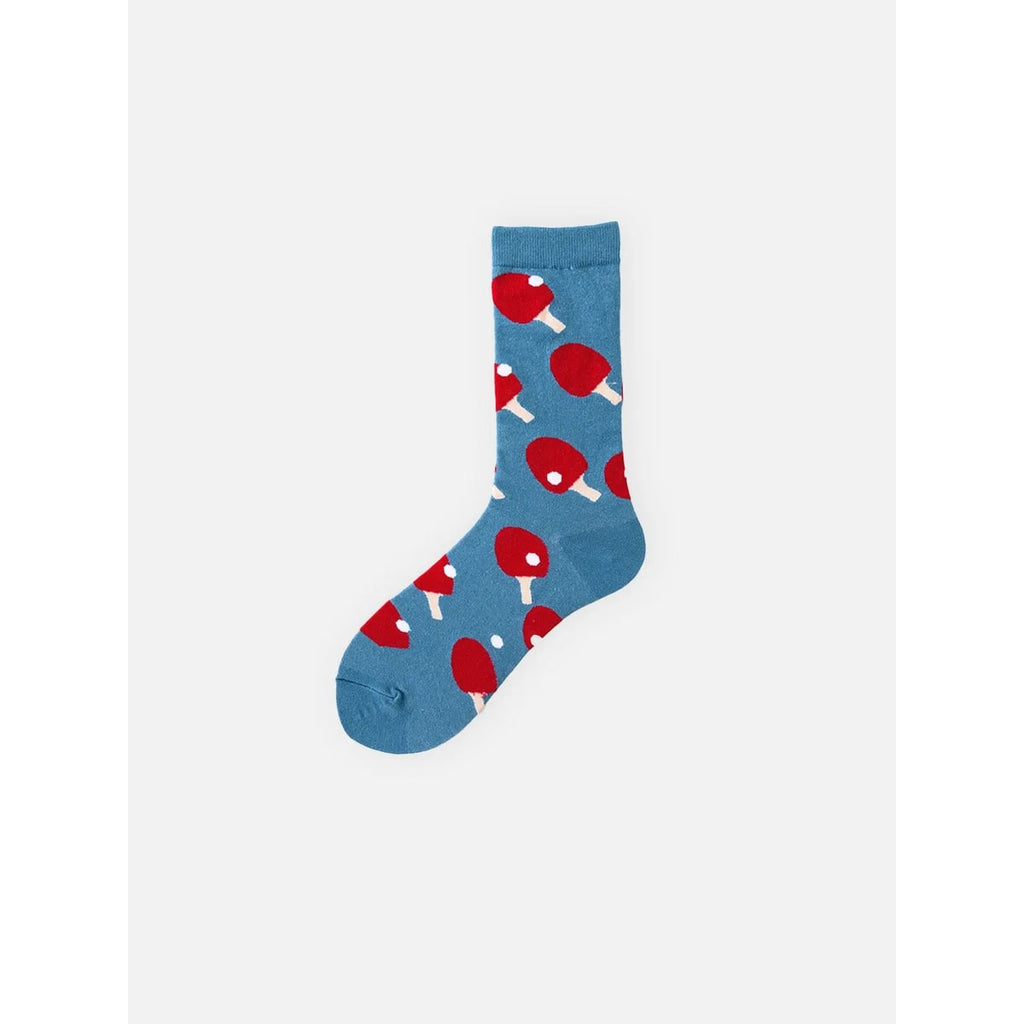 Men's Crew Socks Moisture Wicking Patterned Colorful Knit with Ribbed Cuff - Image 3