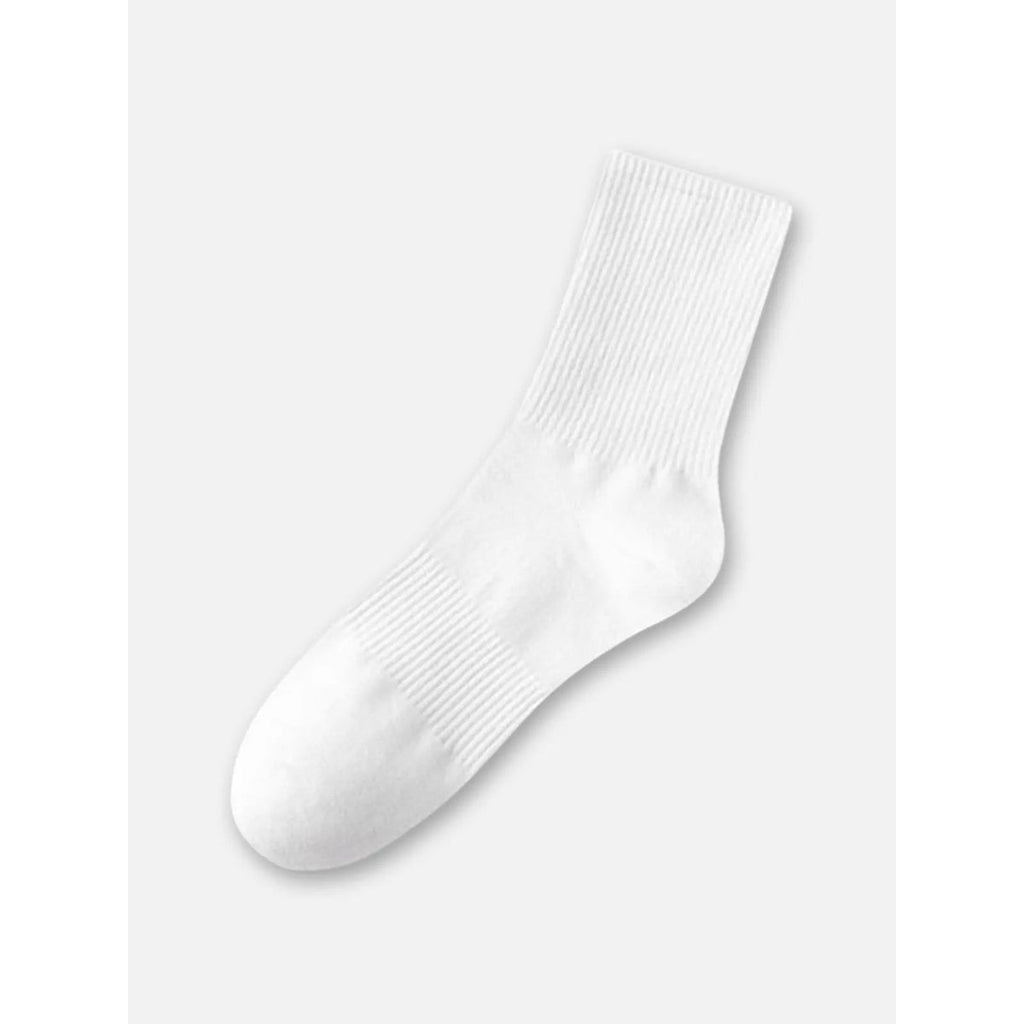 Men's Crew Socks with Moisture Wicking Combed Cotton and Ribbed Arch Support - Image 1