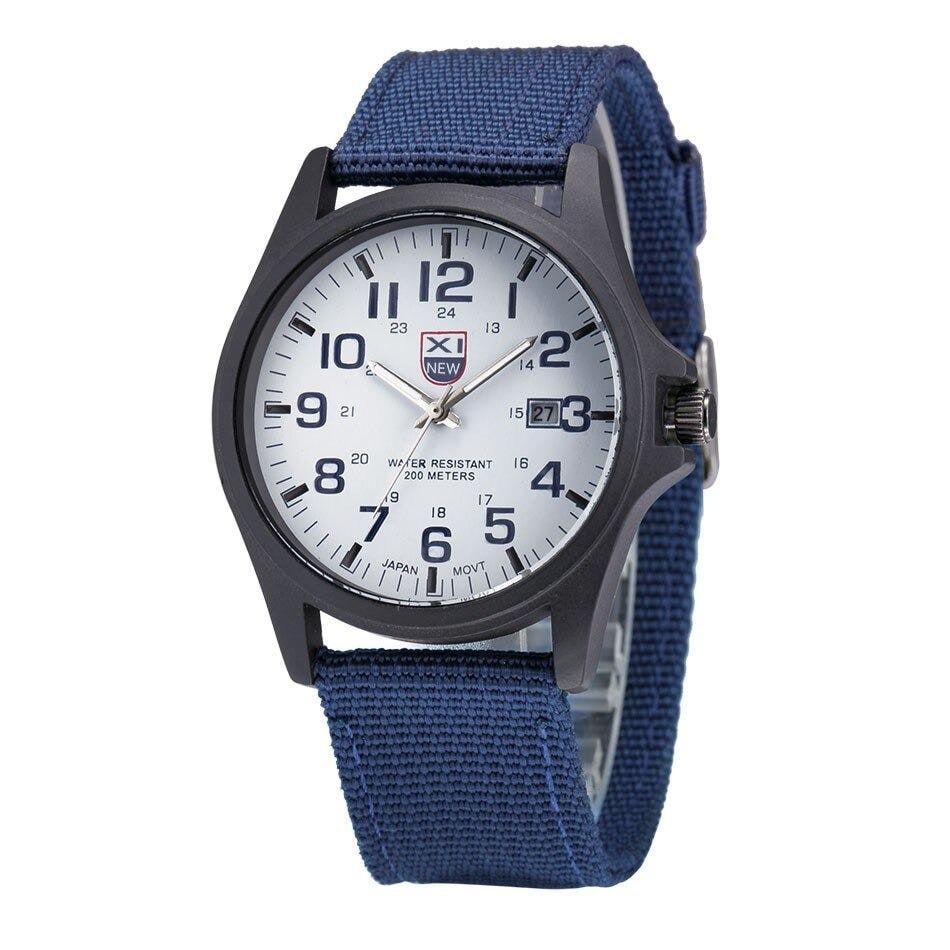 Men's Field Watch with Woven Nylon Strap and Analog Dial for Sport and Outdoor Use - Image 3