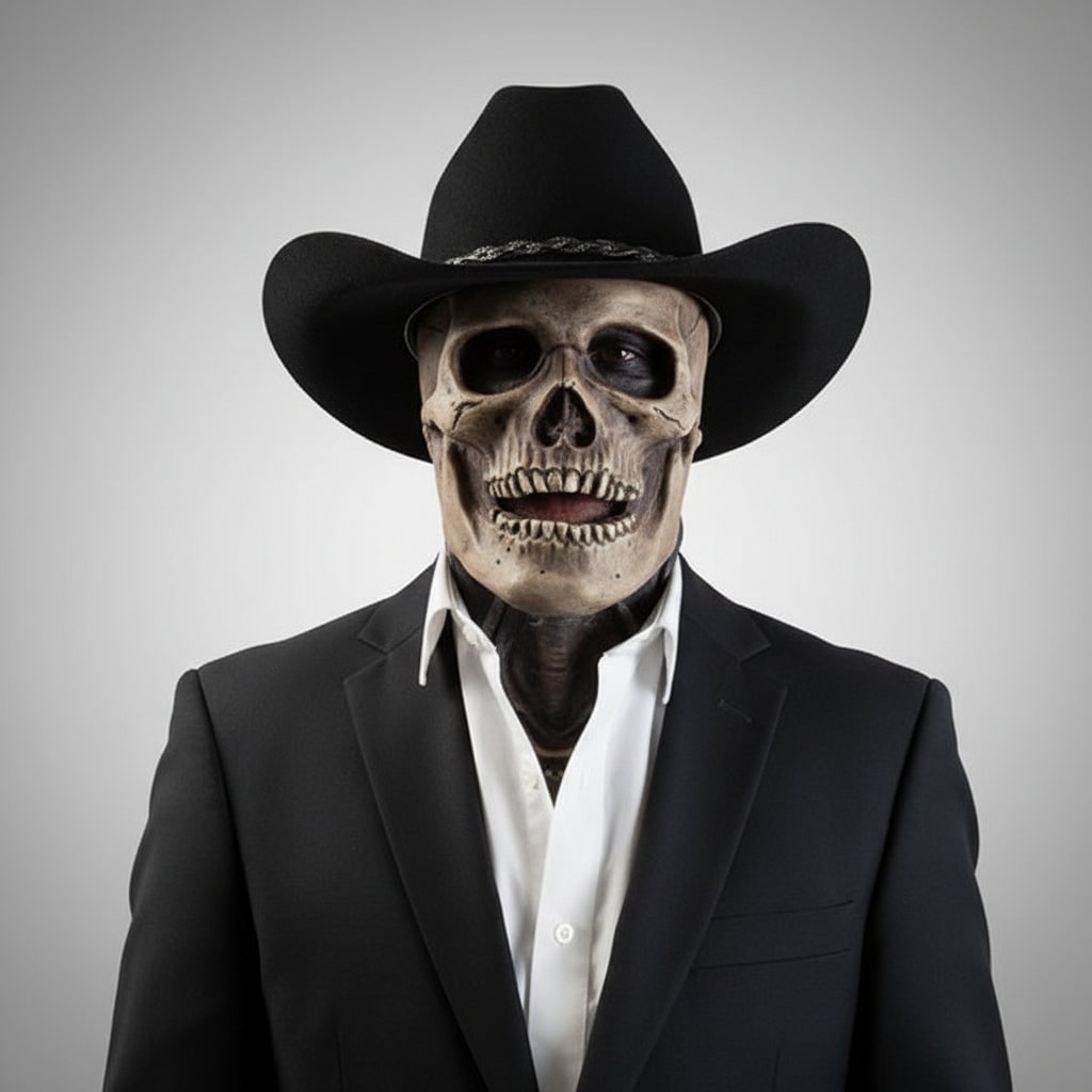 Men's Full Head Skull Mask with Exposed Brain and Ribcage Latex Skeleton Creepy Halloween Costume - Image 2