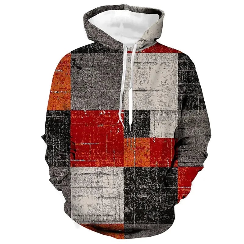 Men's Graphic Pullover Hoodie Sweatshirt with Kangaroo Pocket Streetwear - Image 4