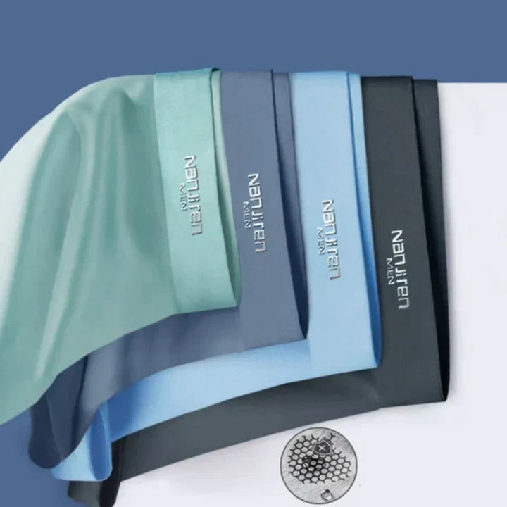 Men's Moisture Wicking Boxer Briefs Stretch Underwear 4 Pack - Image 3
