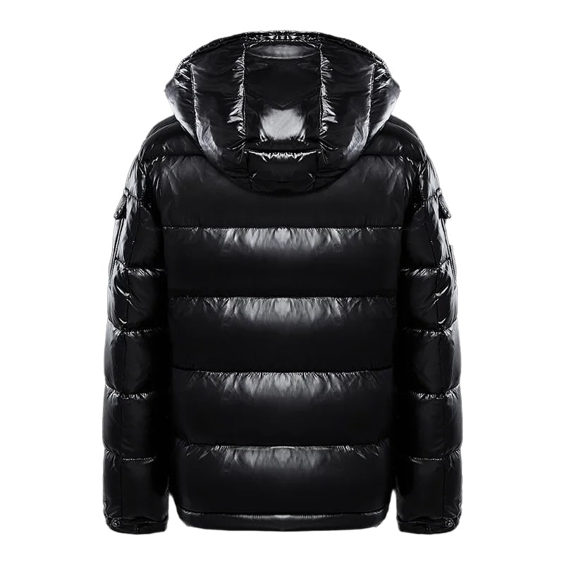 Men's Packable Quilted Puffer Jacket with Hood and Water-Repellent Finish - Image 2