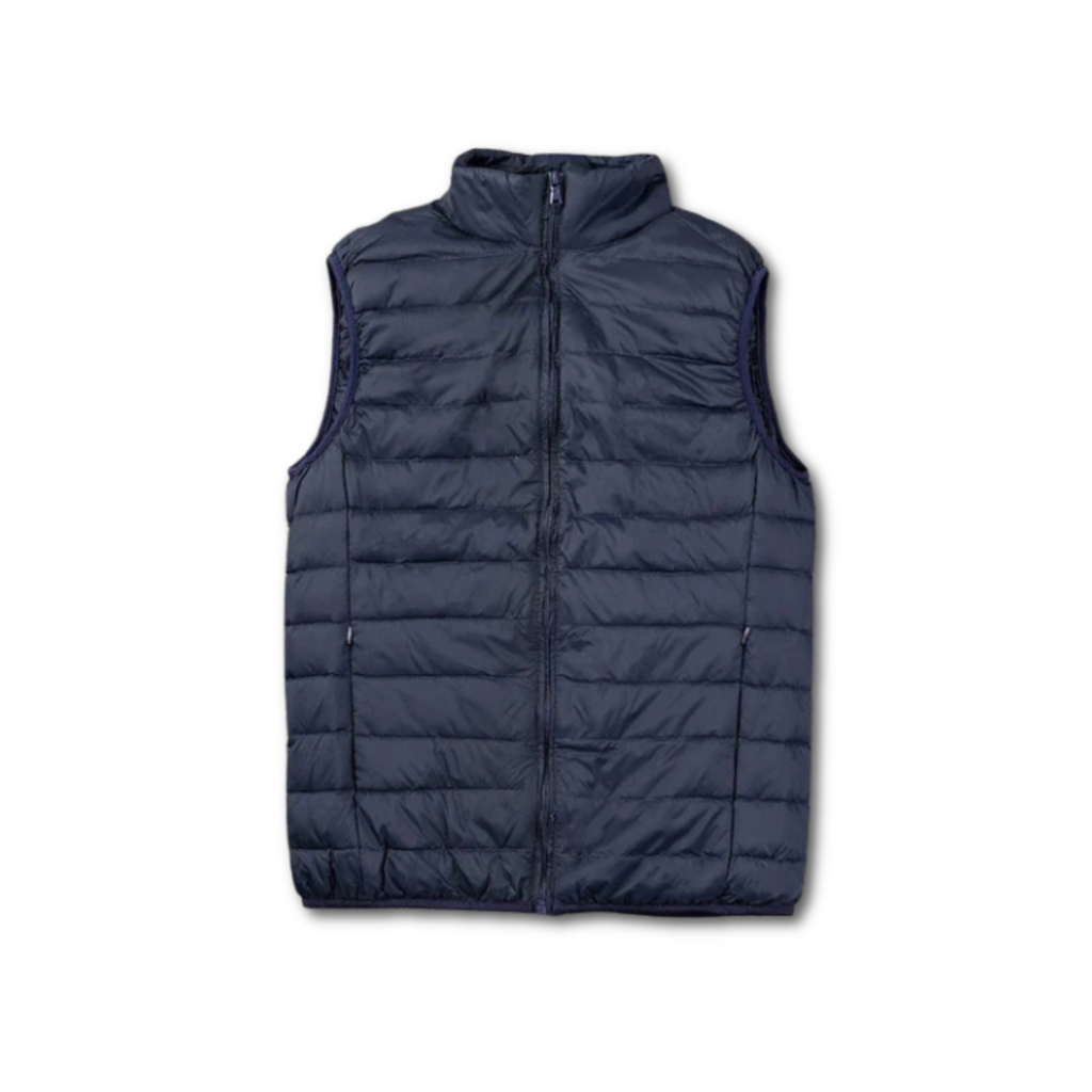 Men's Puffer Quilted Vest with Insulation and Stand Collar - Image 3