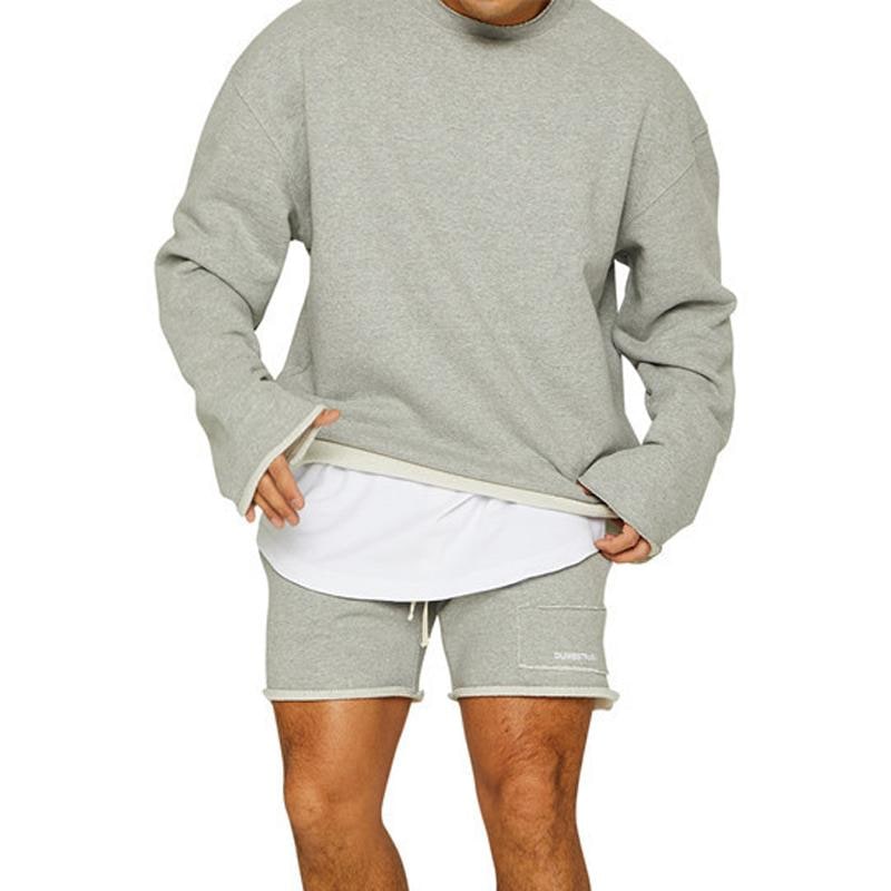 Men's Short Lounge and Oversized Two Piece Set with Drawstring - Image 3