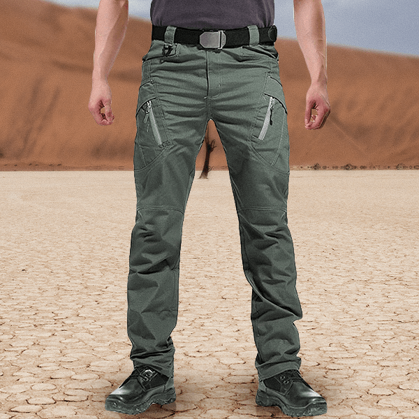 Men's Tactical Cargo Work Pants with Ripstop and Water Resistant Finish - Image 1