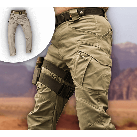 Men's Tactical Cargo Work Pants with Ripstop and Water Resistant Finish - Image 6