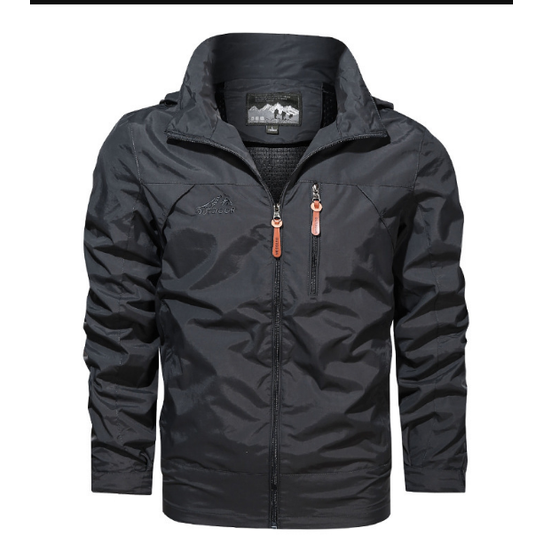 Men's Waterproof Rain Jacket Windbreaker with Packable Design - Image 5