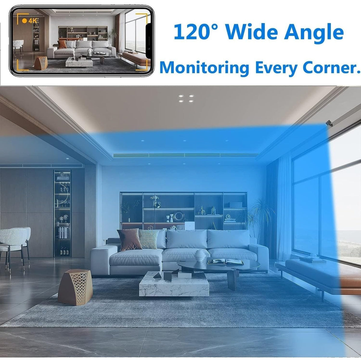 Mini Security Camera Indoor Wireless with Night Vision and Motion Detection - Image 2