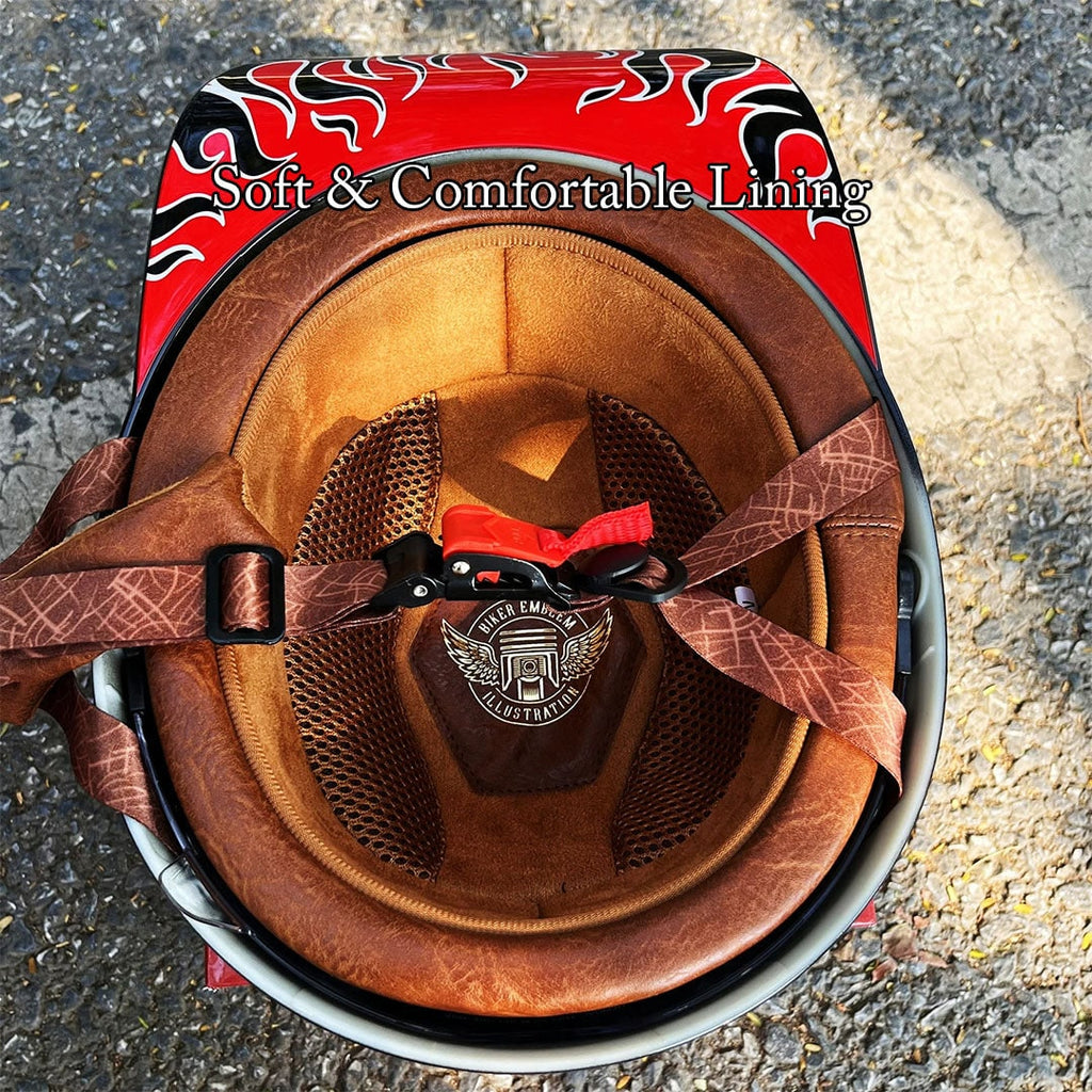 Motorcycle Half Helmet with Retractable Sun Visor and Retro Baseball Cap Style - Image 6