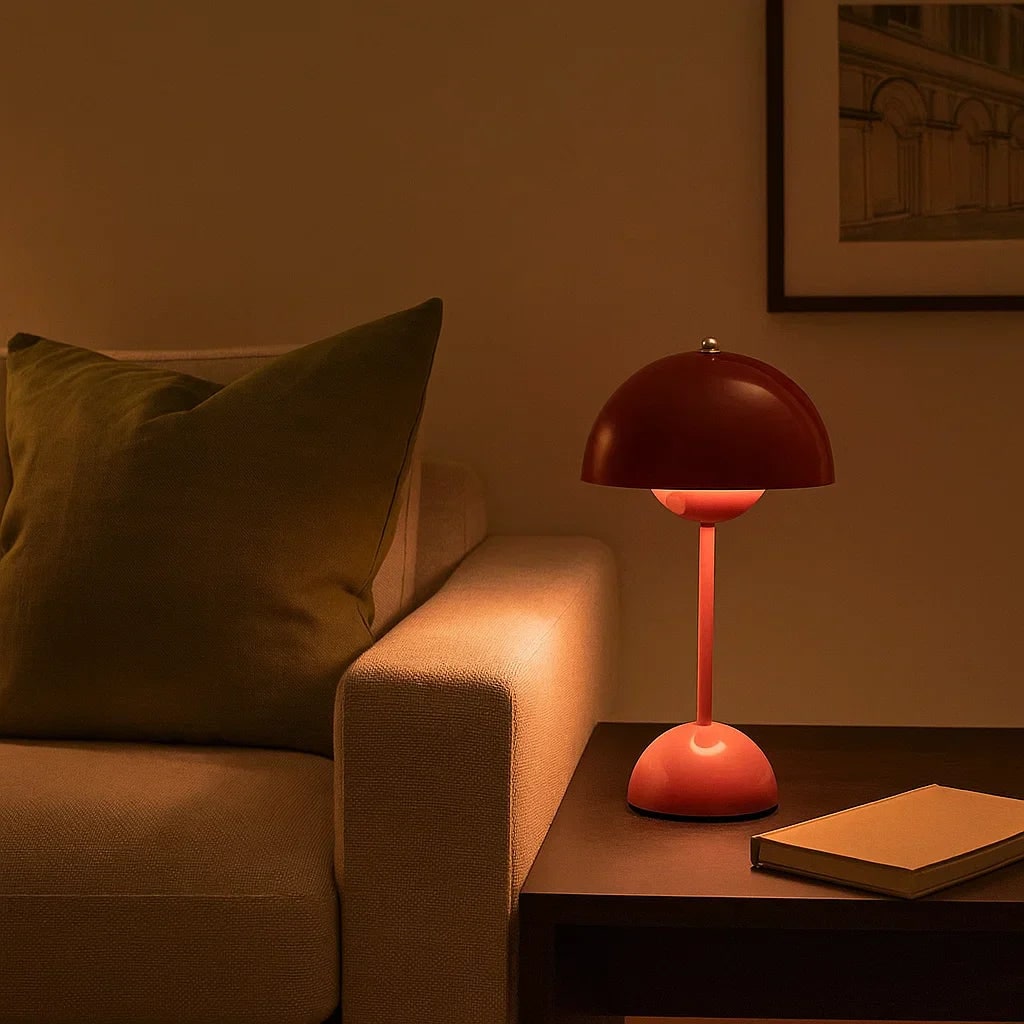 Mushroom Table Lamp with Touch Control and Dimmable Warm Light - Image 2