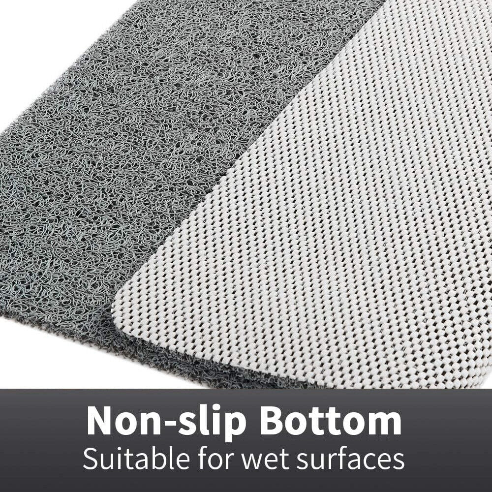 Non Slip Bath Mat with Loofah Texture and Quick Dry Drainage Backing - Image 3