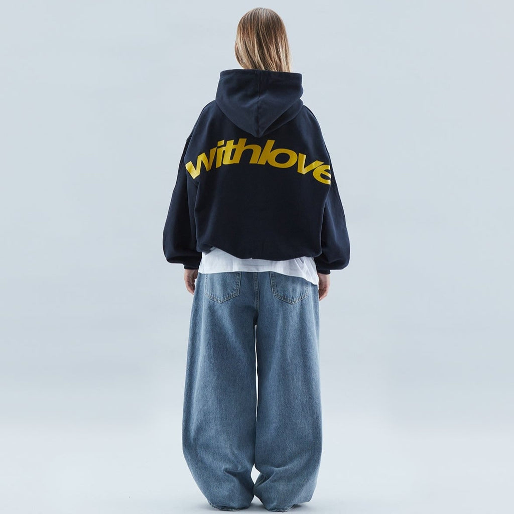 Oversized Graphic Pullover Hoodie with Dropped Shoulders and Kangaroo Pocket - Image 1