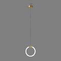 Pendant Light with Gold Plated Ring LED Design and Minimalist Geometric Form for Kitchen Living Room - Image 7