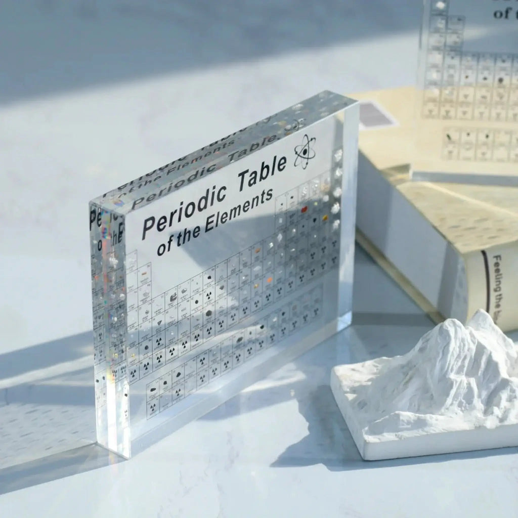 Periodic Table Display with Real Element Samples and LED Illuminated Acrylic Base - Image 14