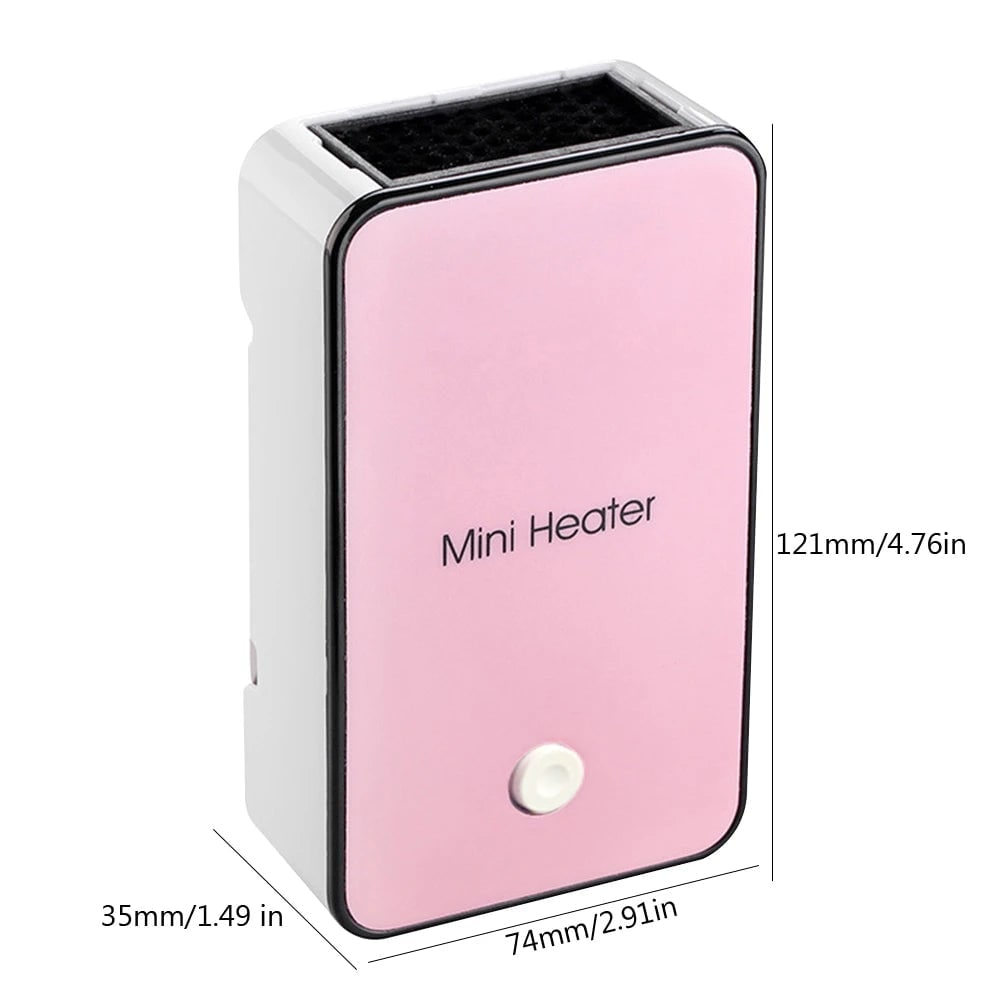 Portable Electric Space Heater Compact Mini Ceramic with Energy Efficient Ptc Heating - Image 3
