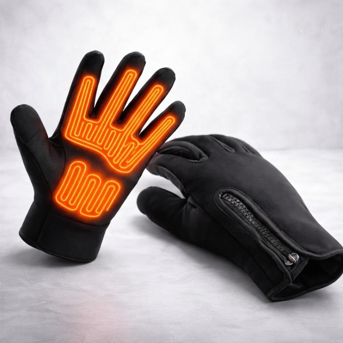 Rechargeable Heated Gloves with Water-Resistant Grip and Touchscreen Support - Image 1