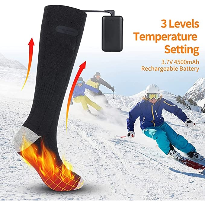 Rechargeable Heated Socks with Battery Packs and Fast Heating for Cold Weather - Image 4