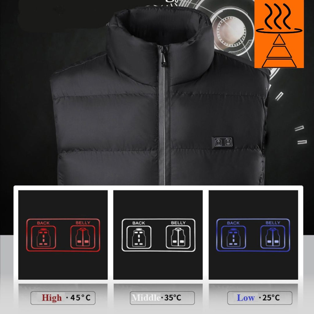 Rechargeable Heated Vest with USB Battery Power and Adjustable Temperature Control - Image 7