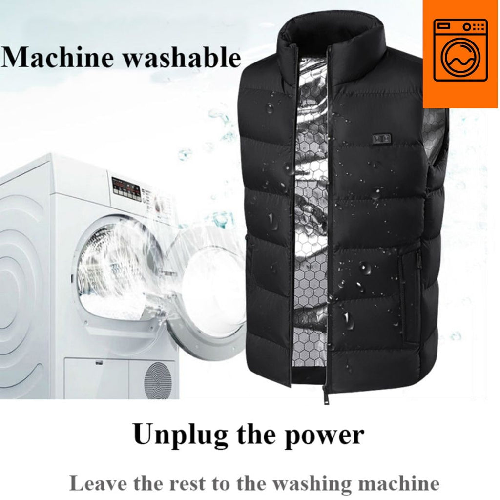 Rechargeable Heated Vest with USB Battery Power and Adjustable Temperature Control - Image 8