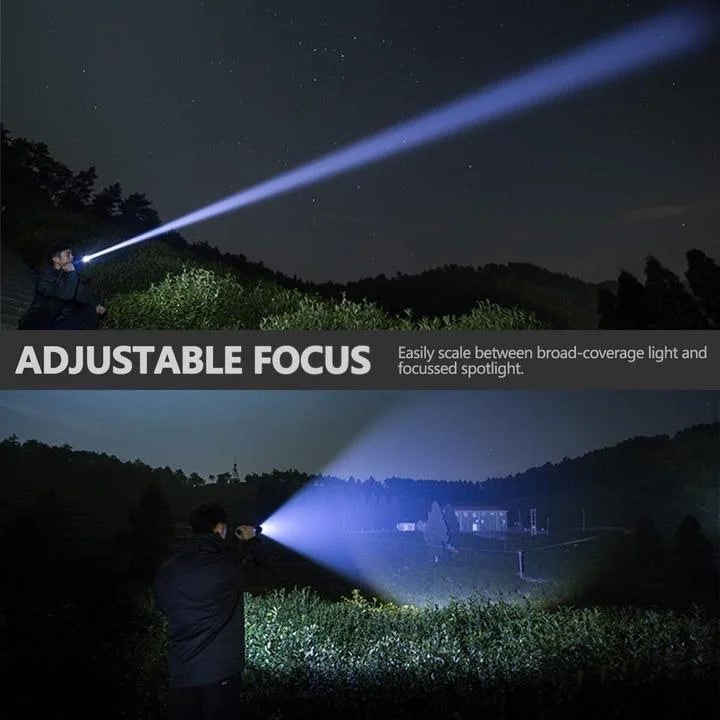 Rechargeable LED Flashlight with Adjustable Focus Beam and High Lumen Output - Image 5