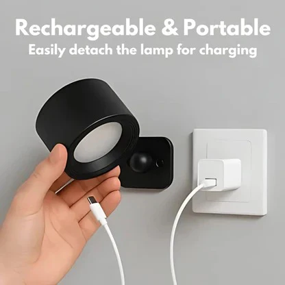 Rechargeable Wall Sconce with 360° Rotating Magnetic Head and Remote Control - Image 7